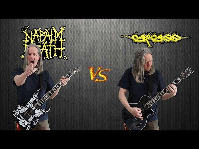 Napalm Death VS Carcass (Grindcore / Death Metal Guitar Riffs Battle)