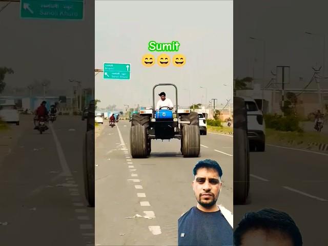 Sumit Bhai stunt  #shortsfeed #minivlog #shortsvideo #shortvideo #nishudaswal #thar #stunt #farming