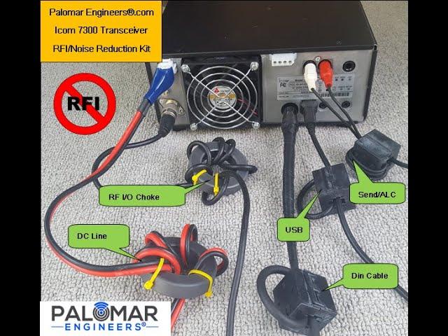 Too Much Rfi Noise?!? RFI & Noise Reduction Kit From Palomar Engineers #icom #7300