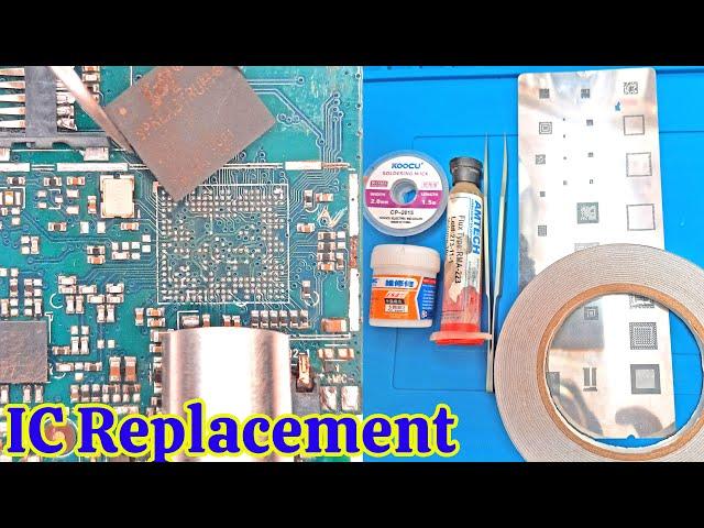 How to reball and change any mobile phone CPU EMMC Power IC SOC with BGA Stencil