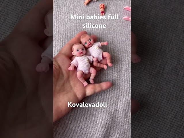 Mini babies silicone, open eyes -available! #minibabies #siliconebaby #reborns #dollhousebaby
