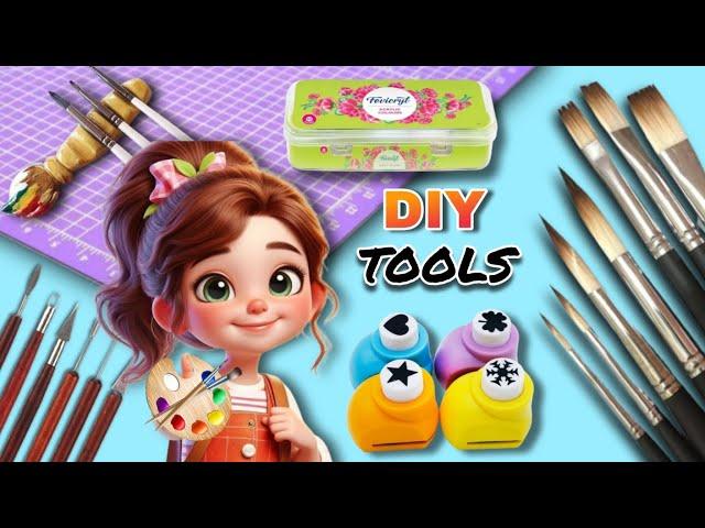 Made 5 essential art and craft supplies️ || Shifa Craft| Easy to make craft tools ideas