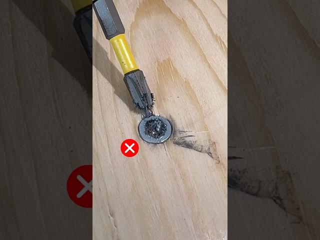 How to remove a stripped screw from wood and plastic. #woodworking #short