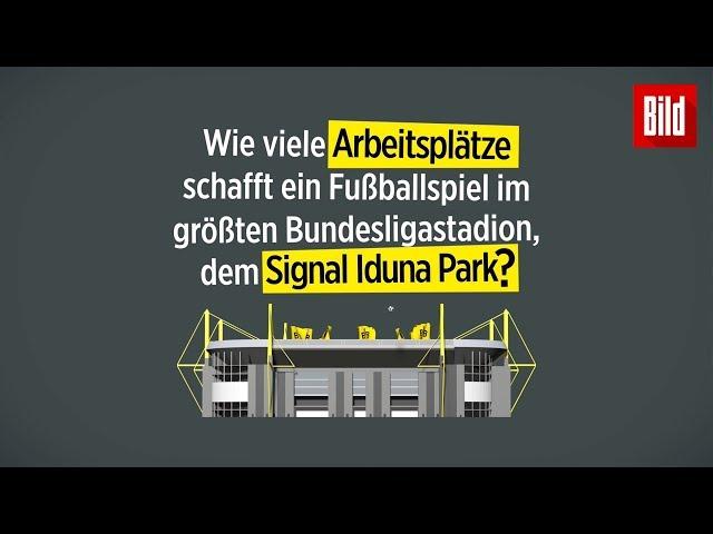 Wissen zum Angeben: So viele Arbeitsplätze schafft ein Fußballspiel | Signal Iduna Park