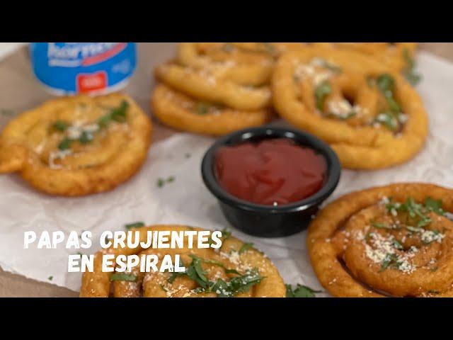 Papas fritas crujientes en espiral Botanas para superbowl Casanova Cooks