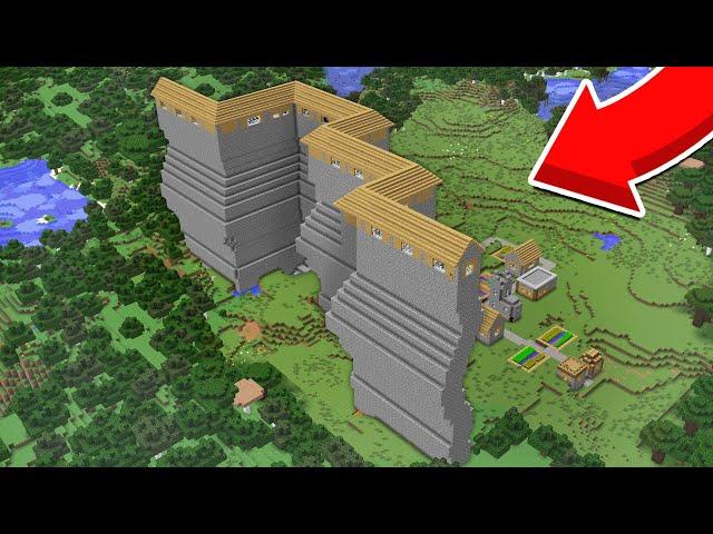 ЭТО САМЫЙ ВЫСОКИЙ КРИВОЙ ДОМ В МАЙНКРАФТ 100% Троллинг Ловушка Minecraft Странный Дом Деревня Жители