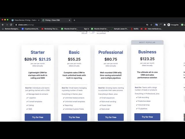 Close CRM Review: Pricing - Features & Alternatives