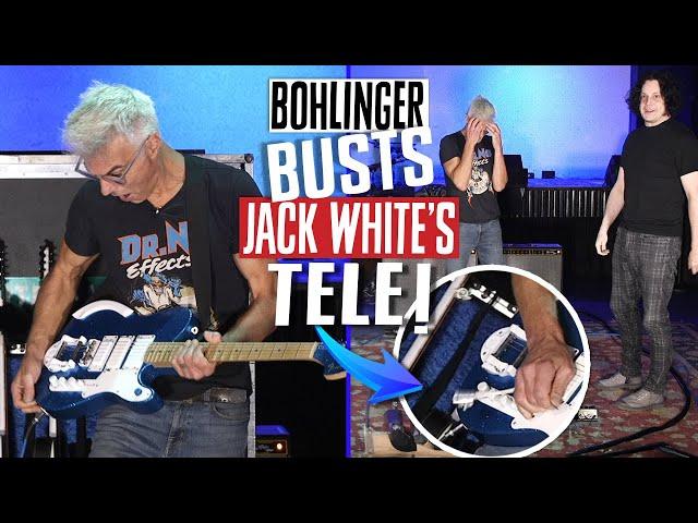 Bohlinger Busts Jack White's Fender Triplecaster Guitar While Demoing the Eventide Knife Drop