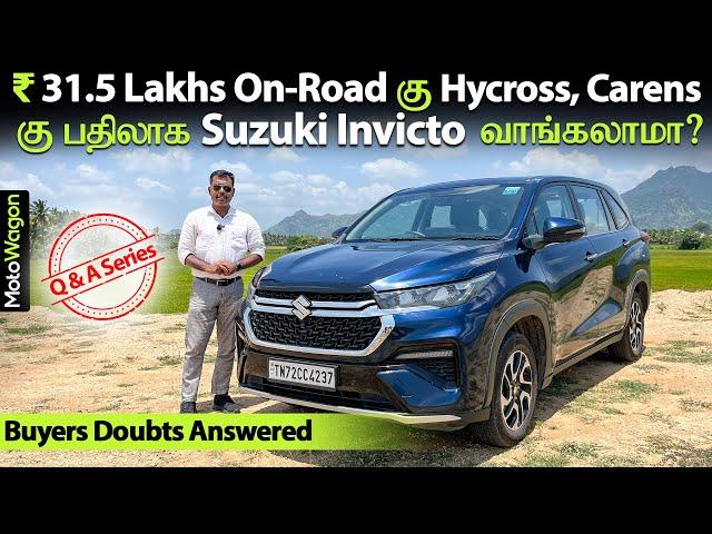 Can You Buy Maruti Invicto Over Hycross and Carens at ₹31.5 Lakhs On-Road | Q & A Series | MotoWagon