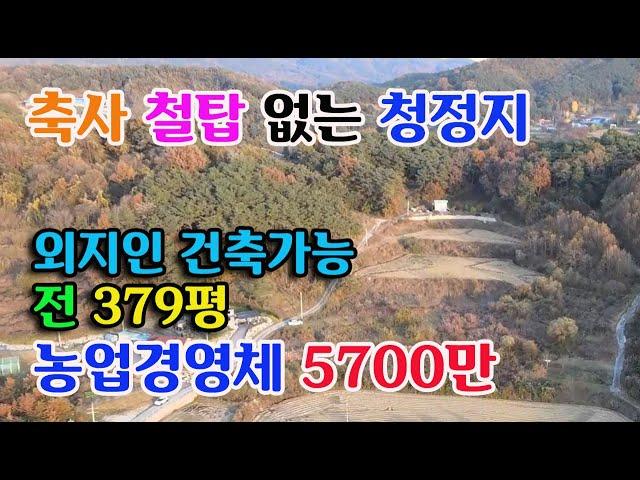 [홍성군 금마면]축사 철탑없는 청정지 전방 조망 굿| 시세이하 전원주택지 농막설치 379평 전 5700만 홍성부동산 귀농귀촌 싼땅 전문 예산부동산 부동산 필