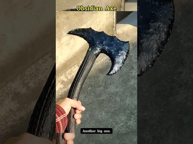 How to make obsidian stone ax🪓
