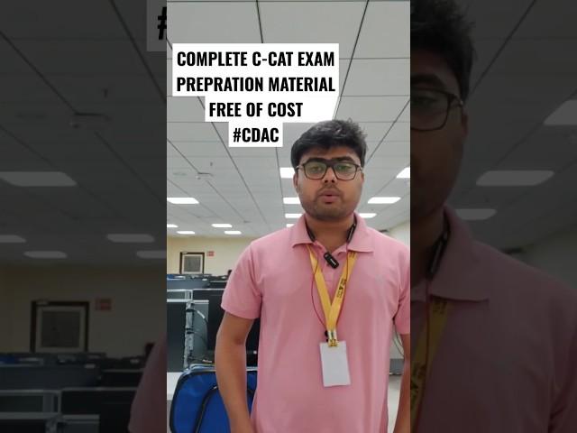 COMPLETE C-CAT EXAM PREPRATION MATERIAL | FREE OF COST #cdac #learning #preparation