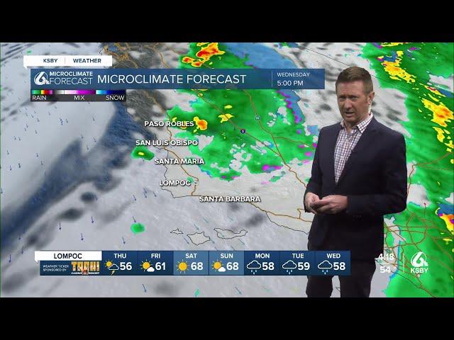 Rain hits the Central Coast