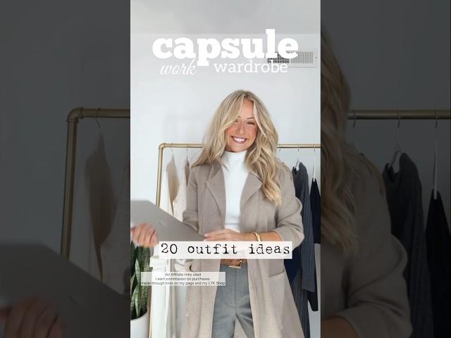 ad  20 CAPSULE WORK OUTFIT IDEAS!