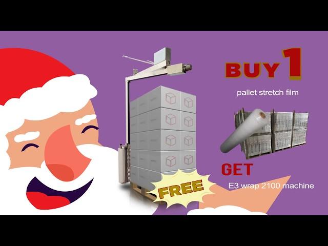 FREE Pallet Wrapper | E3 Wrap 2100 Pallet Wrapping Machine for FREE!