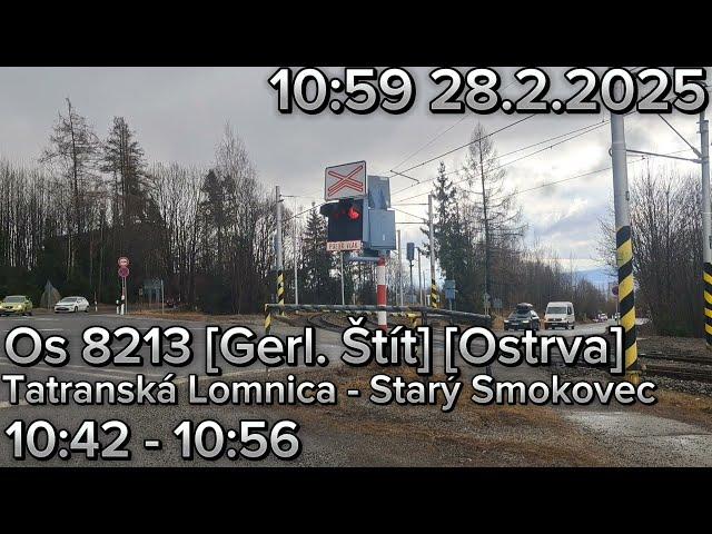 Železničné priecestie Vysoké Tatry - Starý Smokovec 1/2 (SK) 28.2.2025