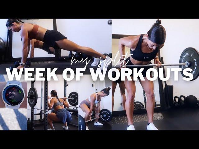 PERSONAL TRAINER'S FULL WEEK OF WORKOUTS | the training split that has gotten me the best results!!!