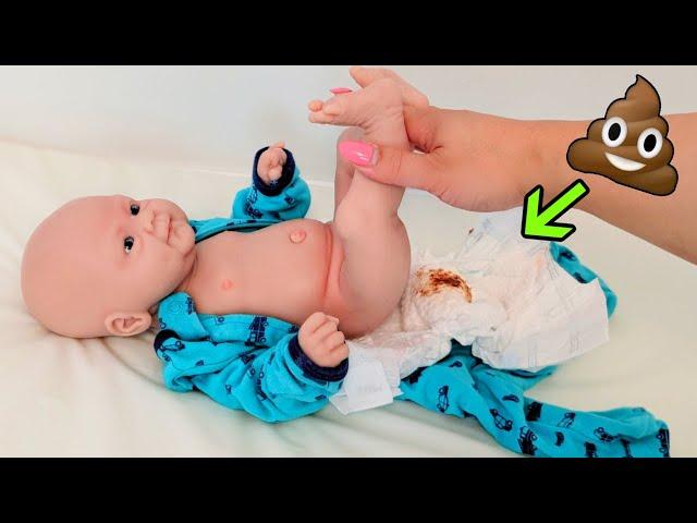 Silicone Baby Boy Exploding Diaper Change Videos