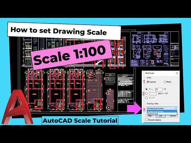 Page setup and Sheet composition in layout with scale in AutoCAD