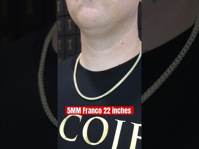 4MM vs 5MM Franco Review! #jacoje #franco #goldchain