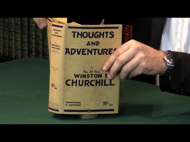 CHURCHILL, Winston S. Thoughts and Adventures. 1932. Peter Harrington Rare Books.