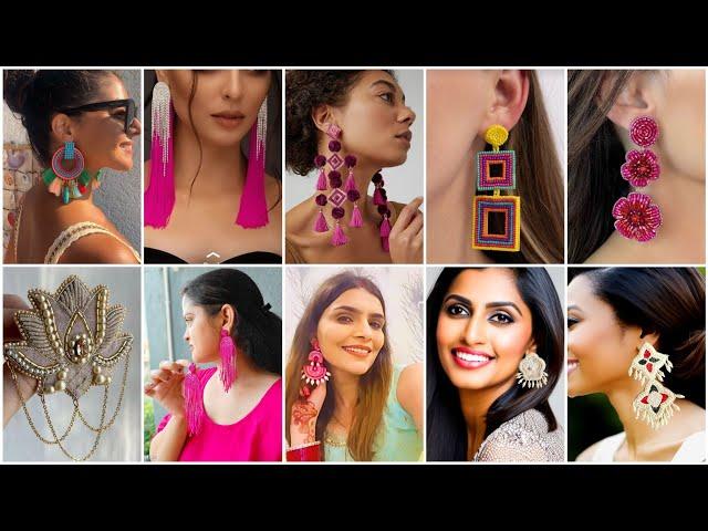 +100 Handmade Earring collection || Diy earrings ||     Beaded Earring Jewellery