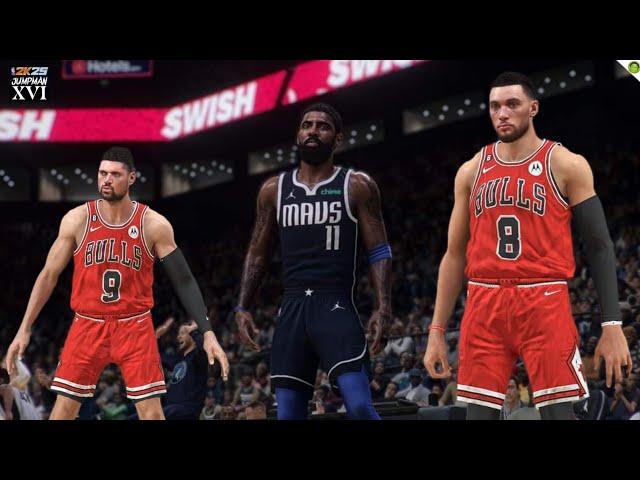 NBA2K25 ANDROID | MAVERICKS vs BULLS (NEW LINE UP & NEW CITY JERSEY) on  NBA2K25 JUMPMAN 16 