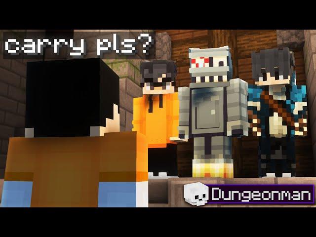 I Carried Powliner, Intrests & GoodGuyKev in Dungeons... (Hypixel Skyblock Dungeonman #24)