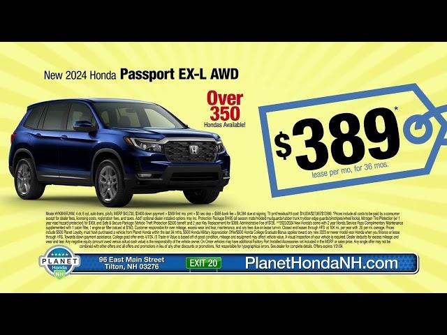 Planet Honda's New Lease-to-Own Program for the 2024 Passport!