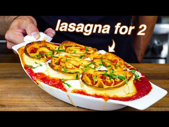 How To Make Don Angie's Famous Pinwheel Lasagna (Lasagna for 2)