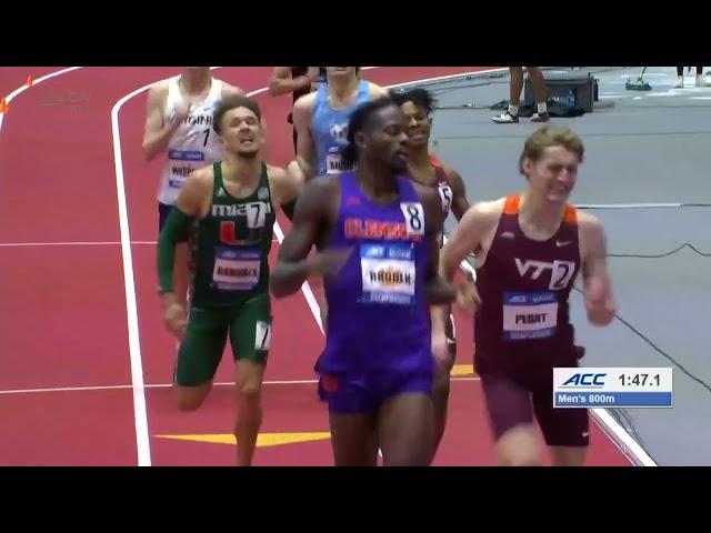 Men's 800m Final - 2024 Indoor ACC Championships