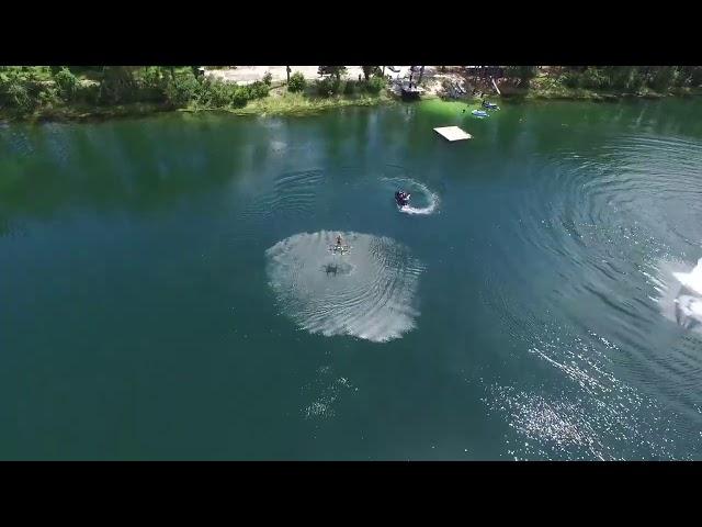 Woman Flies Drone! Great flying in the air