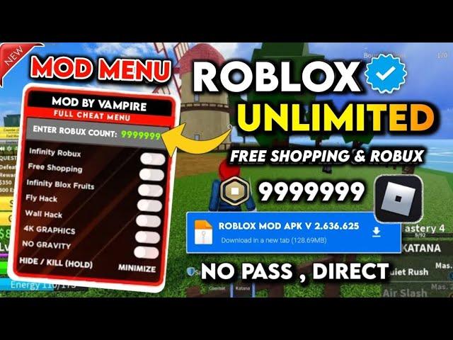 ️MOD MENU!️ Roblox Mod Apk v2.640.740 Unlimited Robux & Speed Fly Jump Hack 2024 ! Latest version