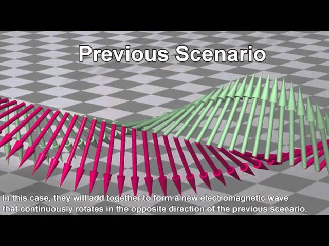 Polarization of Light: circularly polarized, linearly polarized, unpolarized light.