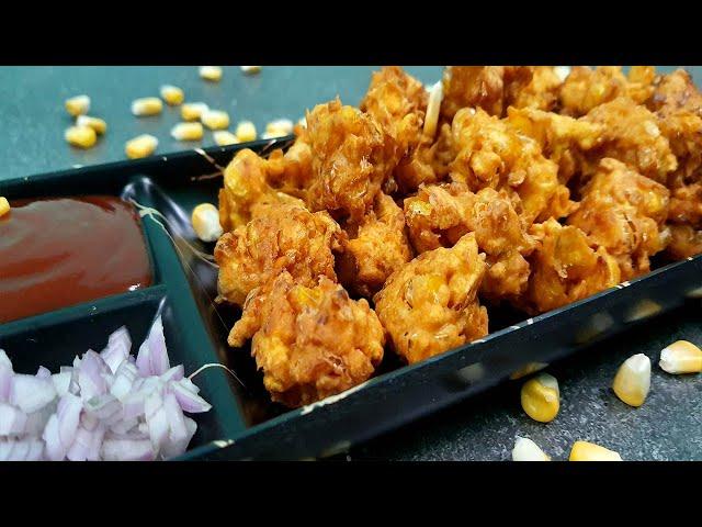 स्वीट कॉर्न भजी | Sweet Corn Pakoda | Sweet Corn Bhajiya By Ruchkar Recipes