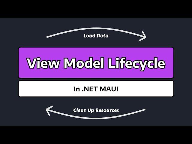 The View Model Lifecycle in .NET MAUI