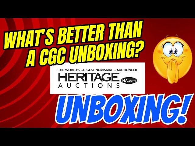 What is better than a CGC comic unboxing? A Heritage Auctions comic unboxing!