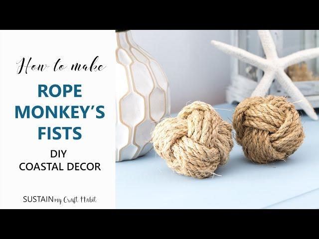 How to make a Monkey Fist | DIY Sailor Knot Rope Ball Tutorial