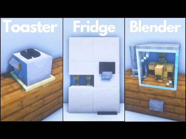 Minecraft: 3 Working Kitchen Build Hacks and Ideas