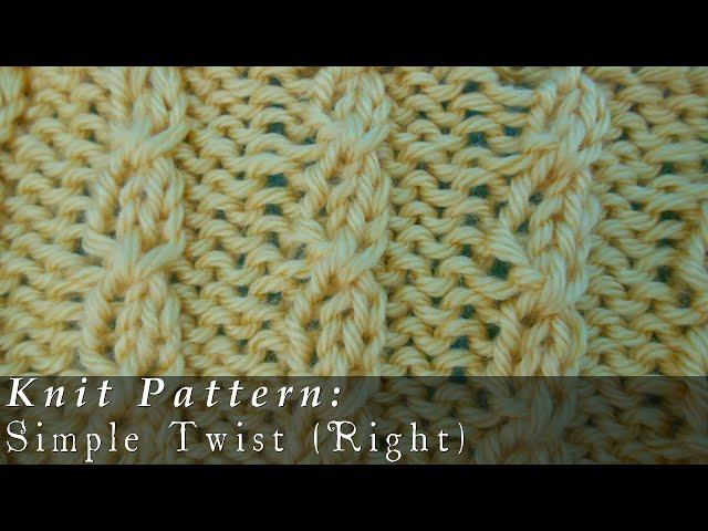 Simple Twist  { Knit }