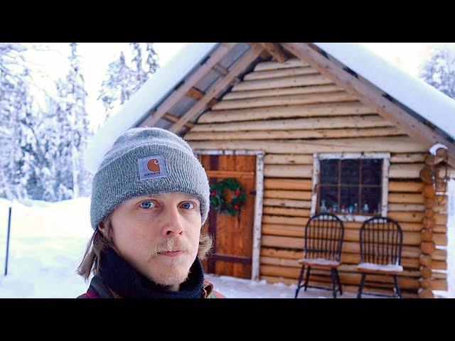 Simple Self Built Off Grid Log Cabin: FULL TOUR. Outhouse, Solar, Utilities