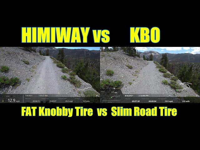 Himiway FAT tire E-bike vs KBO Breeze Commuter Off-road MAX speed test Downhill.