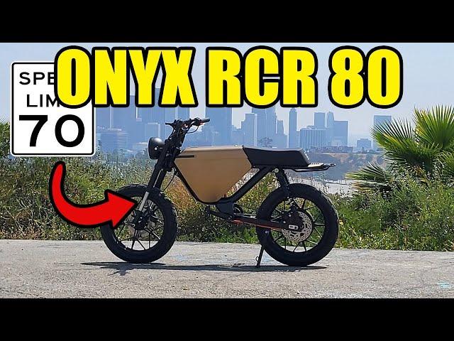 Testing The ONYX RCR 80 Volt - This 70mph E-Bike Is Wild!