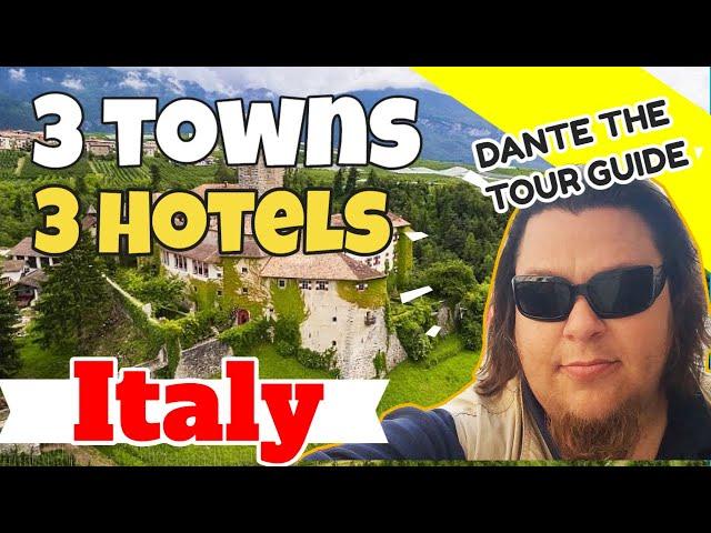 3 Towns 3 Hotels. Top Places in Italy. Dante the Northern Italy Tour Guide.