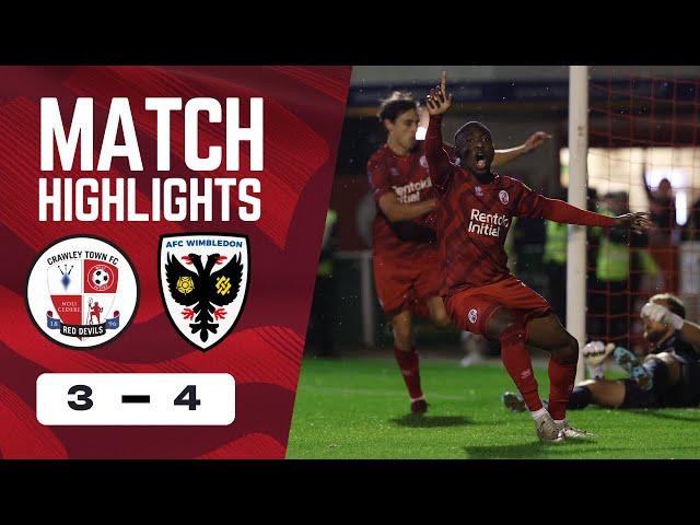 HIGHLIGHTS | Crawley Town vs AFC Wimbledon