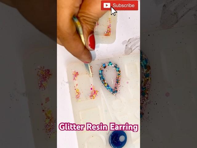 Resin GLITTER EarringWas it a SUCCESSDid it work #resin #resinart #craft #success #diy