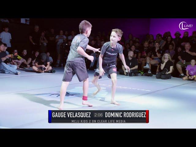 Main Character Jiu Jitsu Kids 2 Gauge Velasquez Vs  Dominic Rodriguez #grappling #bjj