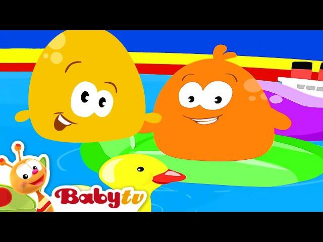 Hora da piscina! Sons divertidos para crianças pequenas | Pitch & Potch @BabyTVPT