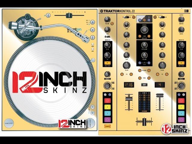 GOLD Turntables & Mixer By 12inchskinz.com DIY Video