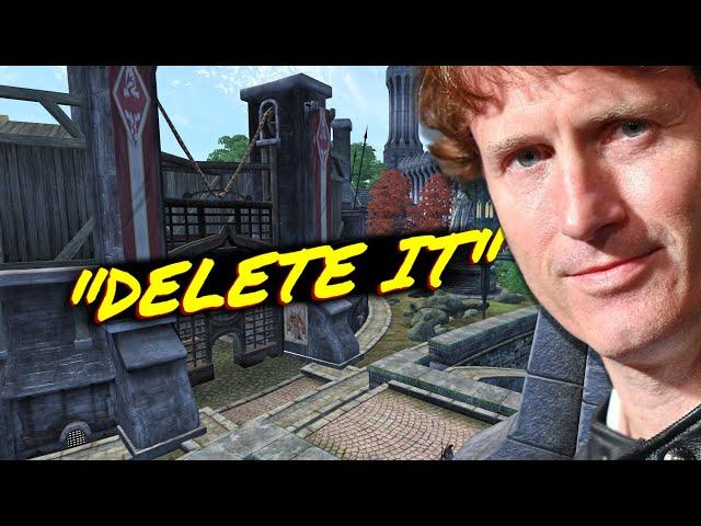 Why Did Bethesda Cut The Arena (and not all this)?